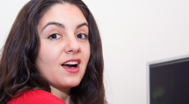 surprised woman