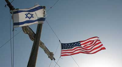 Israeli and American Flag