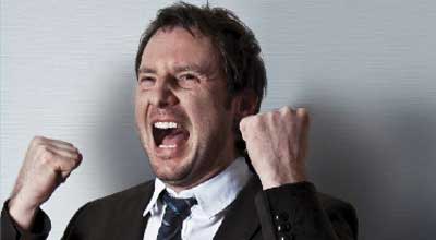 angry businessman