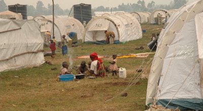 Children fleeing