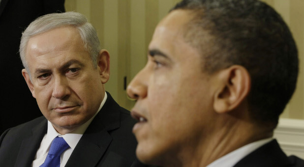 Israeli Prime Minister Benjamin Netanyahu (l) and U.S. President Barack Obama