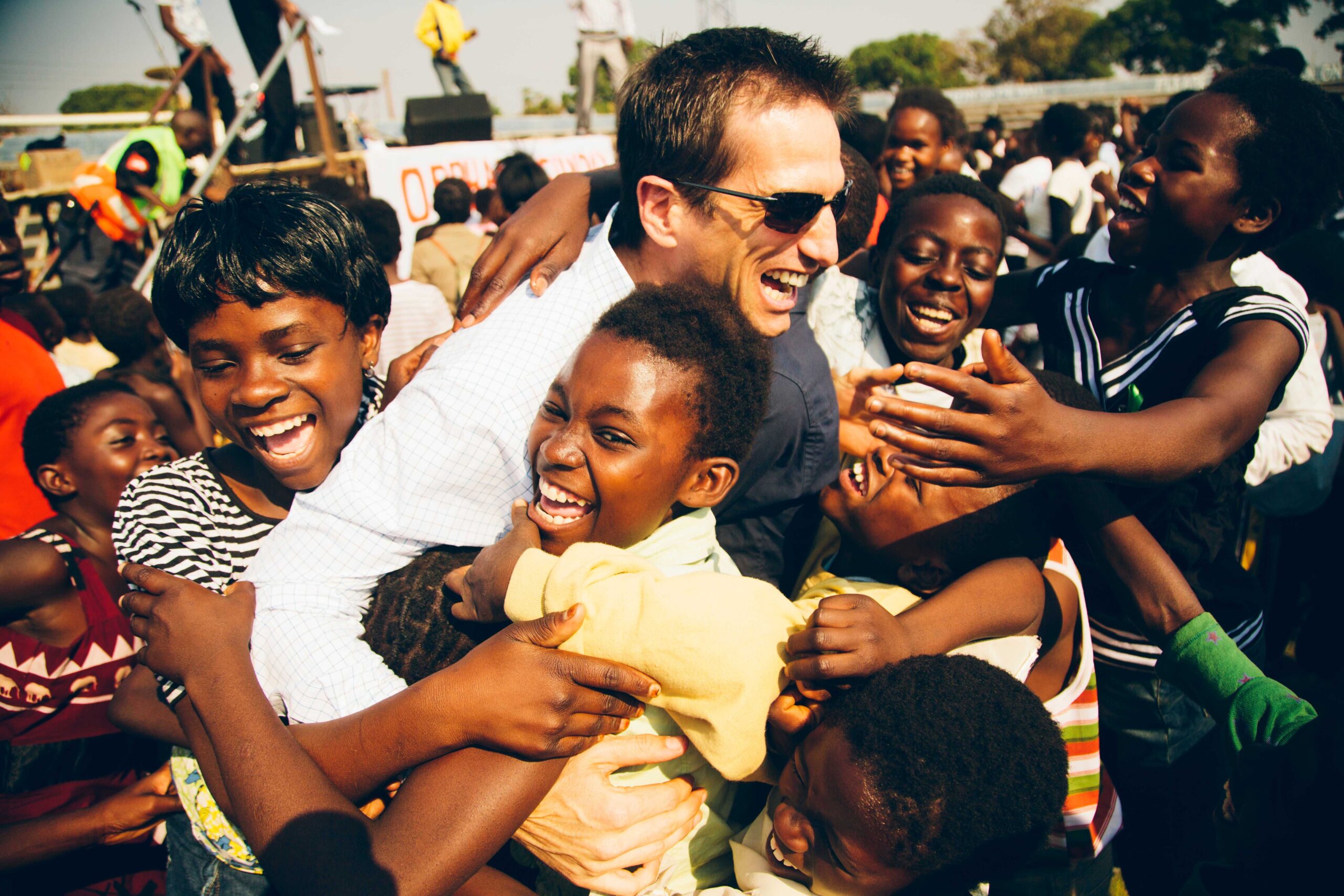 Jedd Medefind at OS event in Zambia