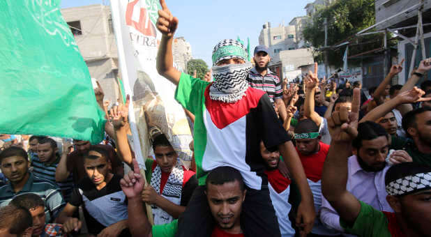 Hamas protestors