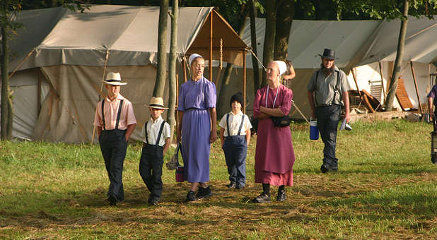 Amish family