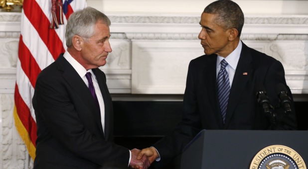 Hagel and Obama