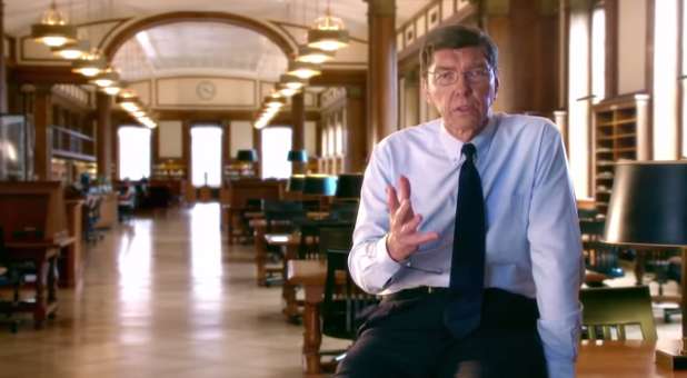 Harvard business professor Clay Christensen points out the connection between religion and democracy.