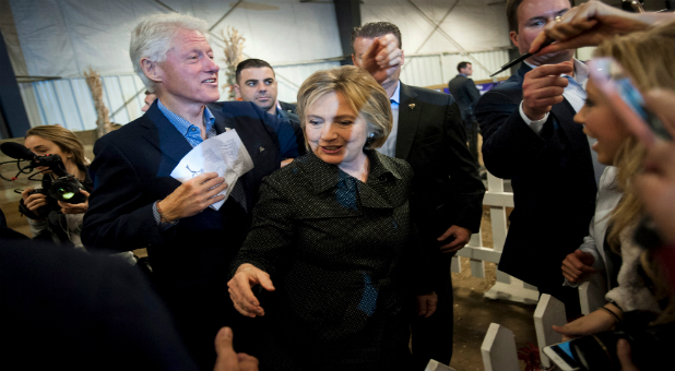 Hillary and Bill Clinton