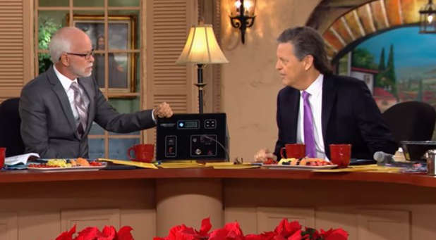 William Koenig (r) on the Jim Bakker Show recently
