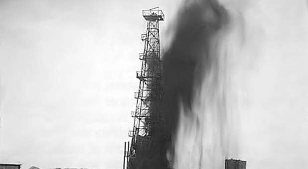 Oil gusher
