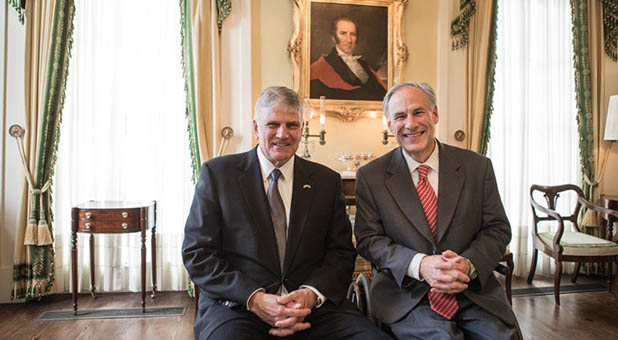 Franklin Graham and Gov. Greg Abbott