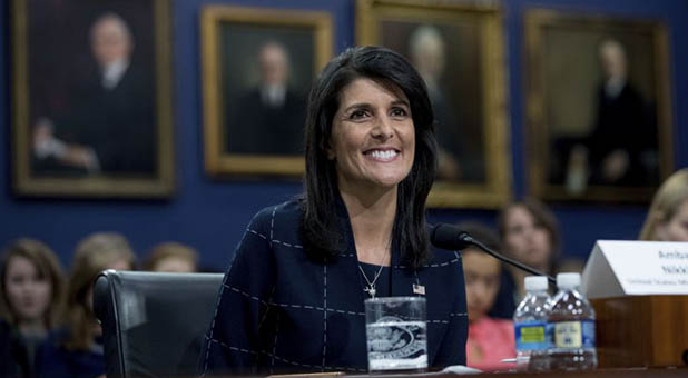 U.S. Permanent Representative to the United Nations Ambassador Nikki Haley