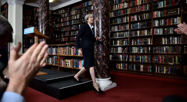 Britain's Prime Minister Theresa May