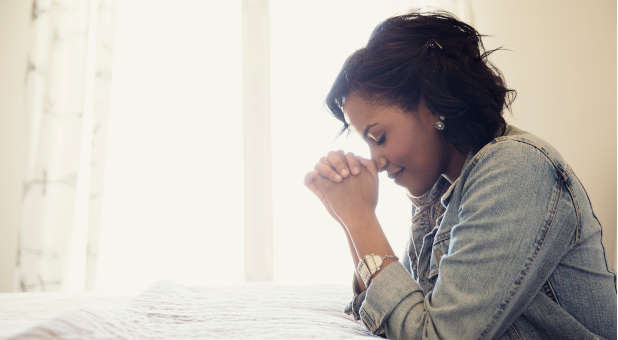 Praying woman